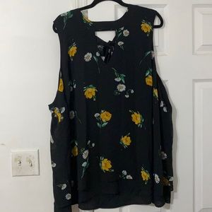 Floral sleeveless top with back tie from Torrid